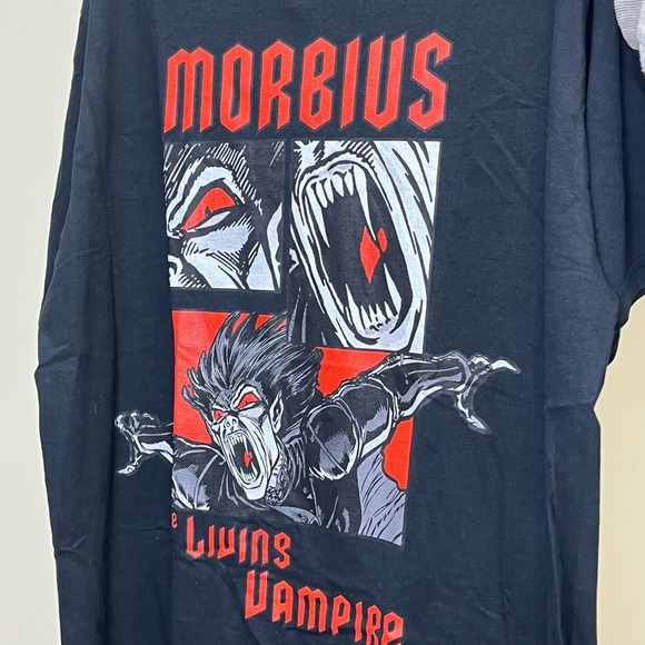 NEW Marvel Morbius The Living Vampire Panels T-Shirt XL - Picture 4 of 4